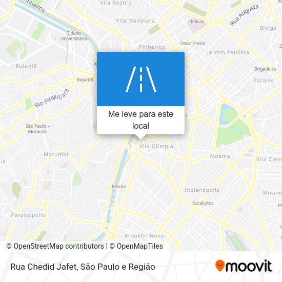 Rua Chedid Jafet mapa