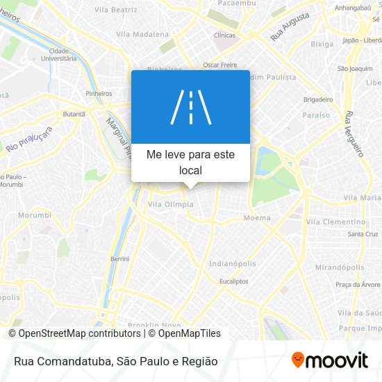 Rua Comandatuba mapa