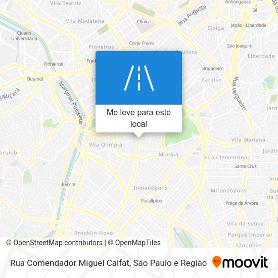 Rua Comendador Miguel Calfat mapa