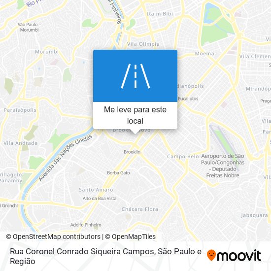 Rua Coronel Conrado Siqueira Campos mapa