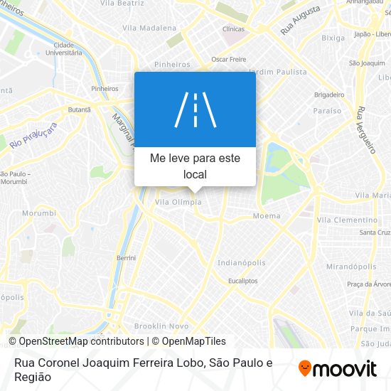 Rua Coronel Joaquim Ferreira Lobo mapa