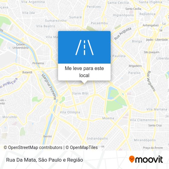 Rua Da Mata mapa