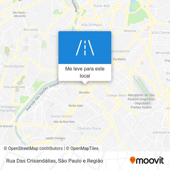 Rua Das Crisandálias mapa