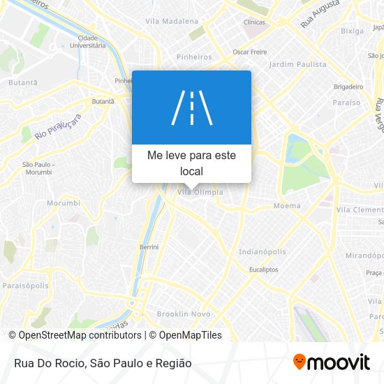 Rua Do Rocio mapa
