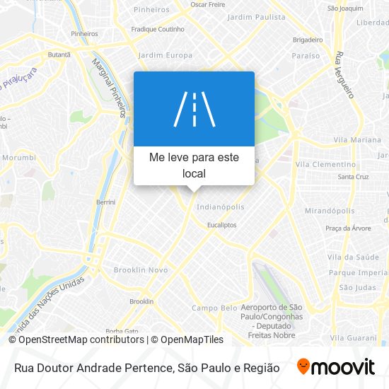 Rua Doutor Andrade Pertence mapa