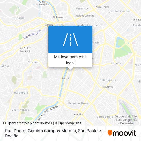 Rua Doutor Geraldo Campos Moreira mapa