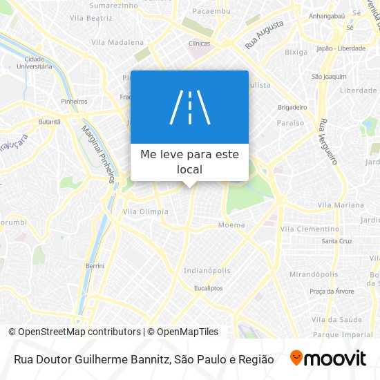 Rua Doutor Guilherme Bannitz mapa