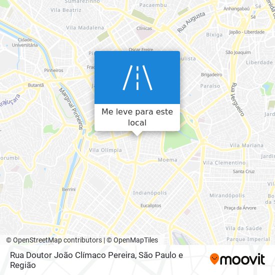 Rua Doutor João Clímaco Pereira mapa