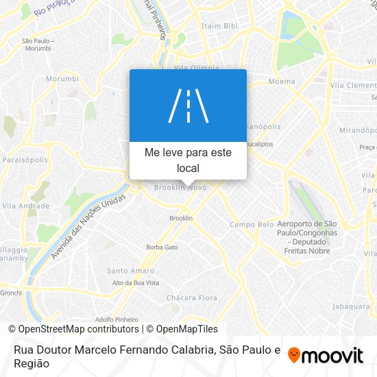Rua Doutor Marcelo Fernando Calabria mapa