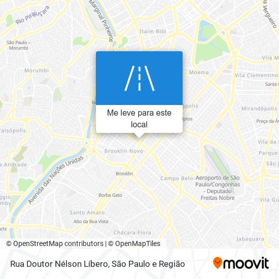 Rua Doutor Nélson Líbero mapa