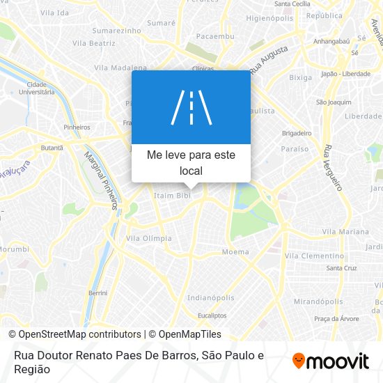 Rua Doutor Renato Paes De Barros mapa