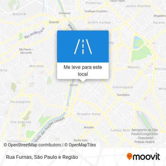 Rua Furnas mapa