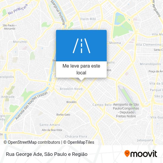Rua George Ade mapa