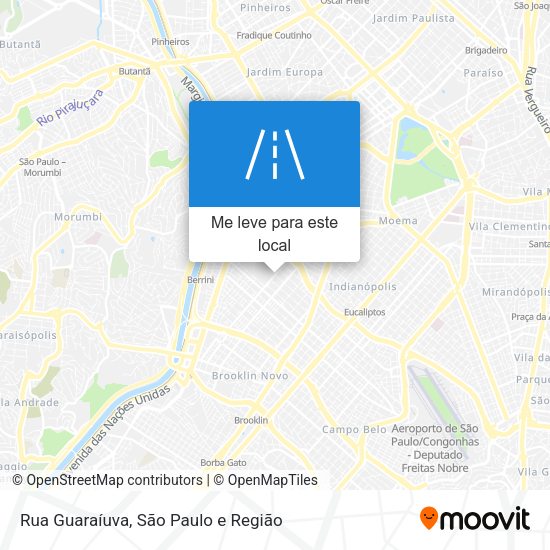 Rua Guaraíuva mapa