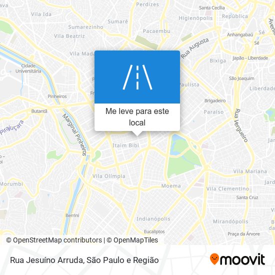 Rua Jesuíno Arruda mapa