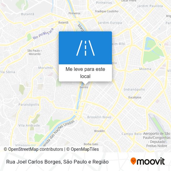 Rua Joel Carlos Borges mapa