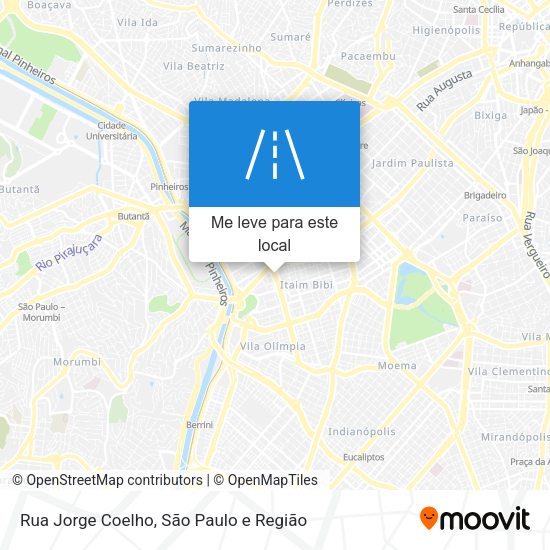 Rua Jorge Coelho mapa