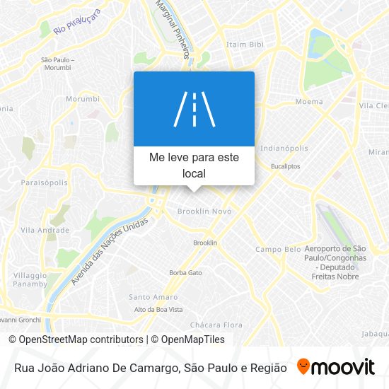 Rua João Adriano De Camargo mapa
