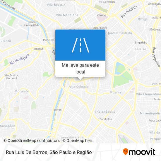 Rua Luis De Barros mapa