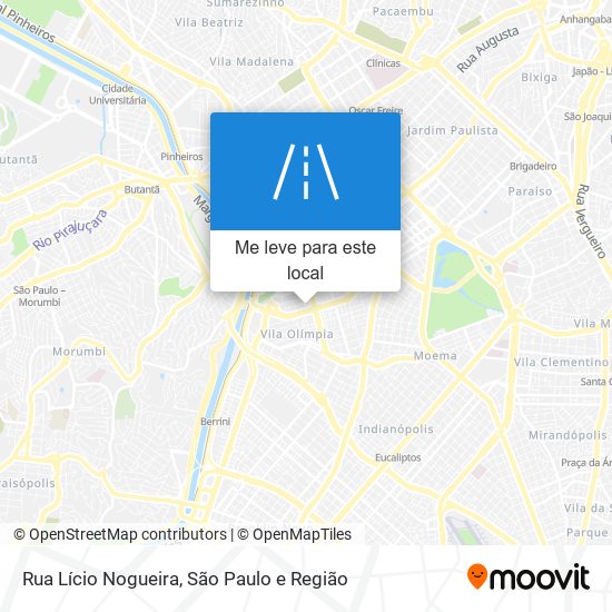 Rua Lício Nogueira mapa