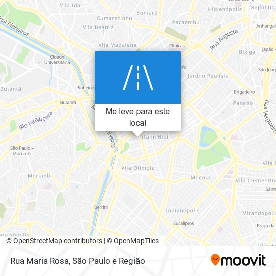 Rua Maria Rosa mapa