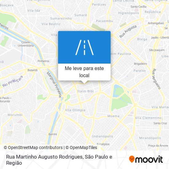 Rua Martinho Augusto Rodrigues mapa