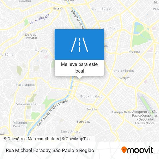 Rua Michael Faraday mapa