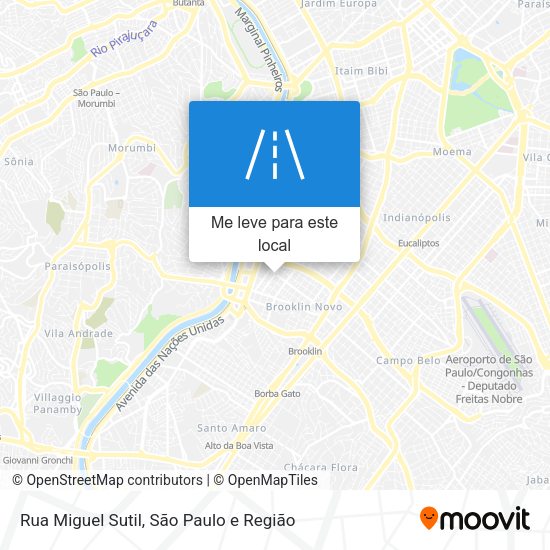 Rua Miguel Sutil mapa