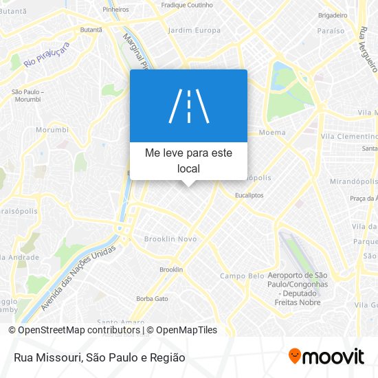 Rua Missouri mapa