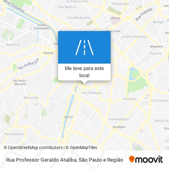 Rua Professor Geraldo Ataliba mapa