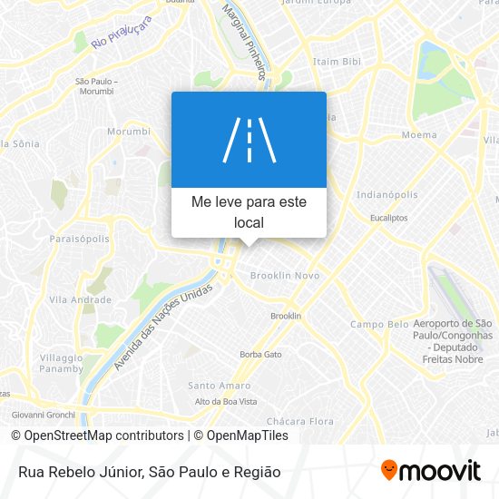 Rua Rebelo Júnior mapa