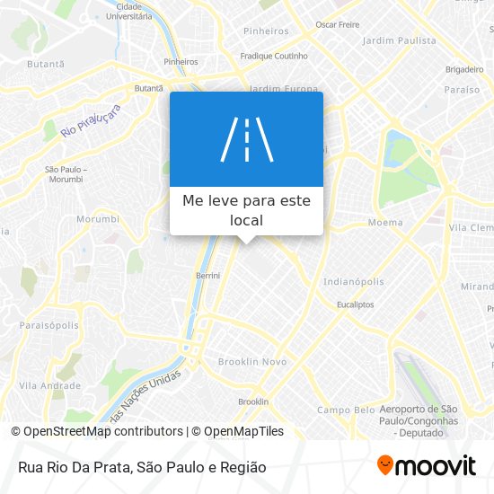 Rua Rio Da Prata mapa