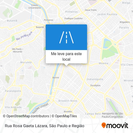Rua Rosa Gaeta Lázara mapa