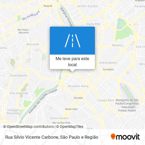 Rua Silvio Vicente Carbone mapa