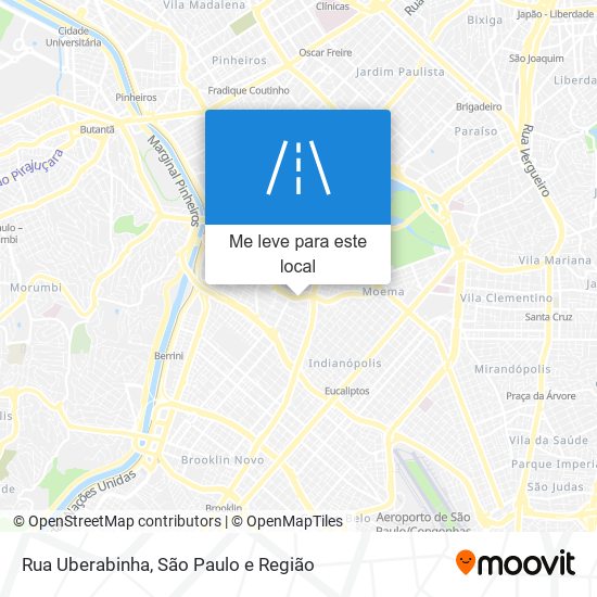 Rua Uberabinha mapa