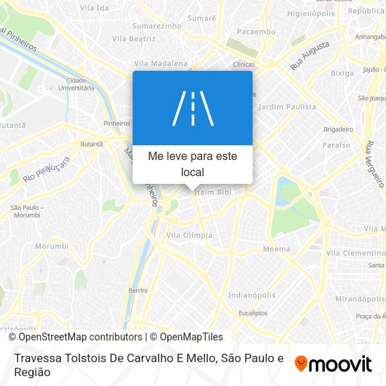 Travessa Tolstois De Carvalho E Mello mapa
