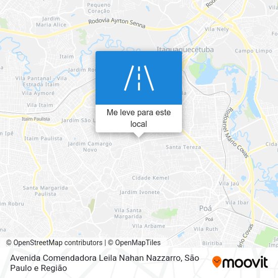 Avenida Comendadora Leila Nahan Nazzarro mapa