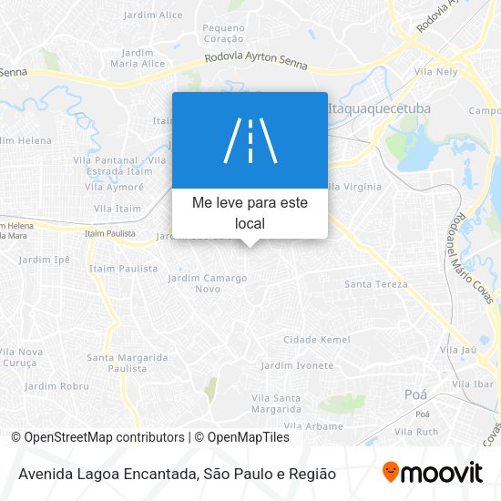 Avenida Lagoa Encantada mapa