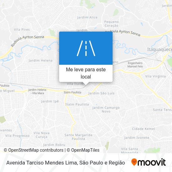 Avenida Tarciso Mendes Lima mapa