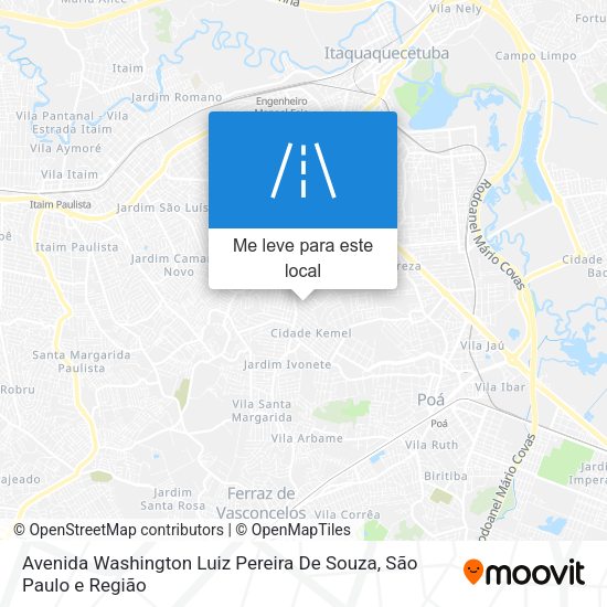 Avenida Washington Luiz Pereira De Souza mapa
