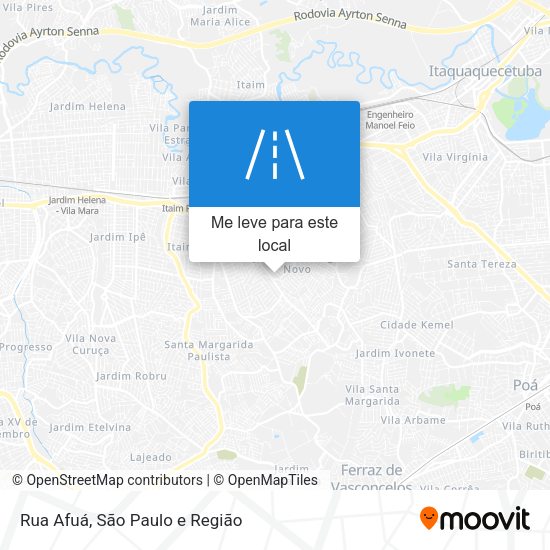 Rua Afuá mapa