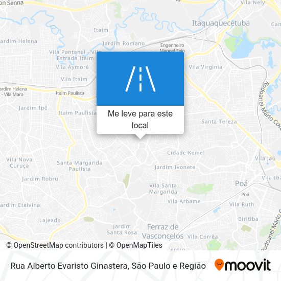 Rua Alberto Evaristo Ginastera mapa