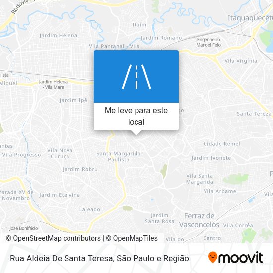 Rua Aldeia De Santa Teresa mapa