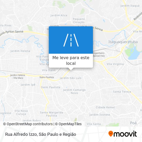 Rua Alfredo Izzo mapa