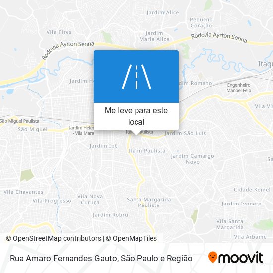 Rua Amaro Fernandes Gauto mapa