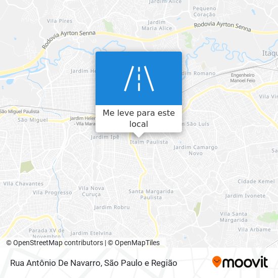 Rua Antônio De Navarro mapa