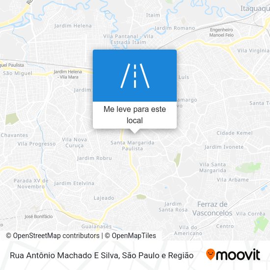 Rua Antônio Machado E Silva mapa