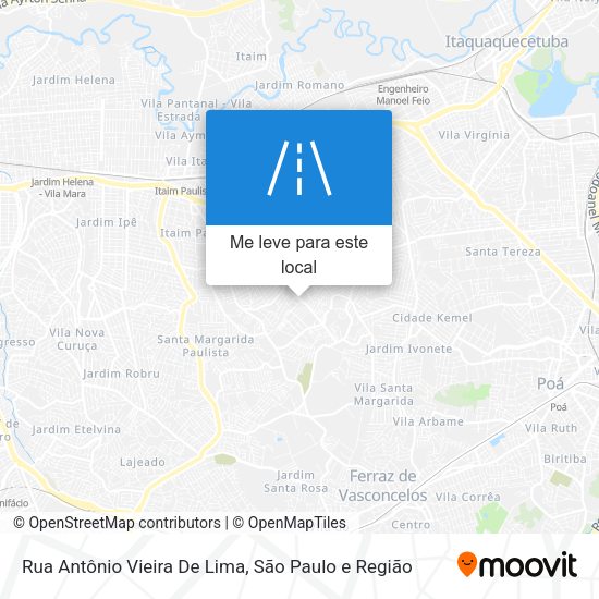 Rua Antônio Vieira De Lima mapa