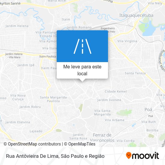 Rua Antôvieira De Lima mapa