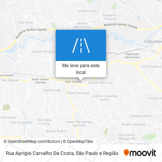 Rua Aprigio Carvalho Da Costa mapa